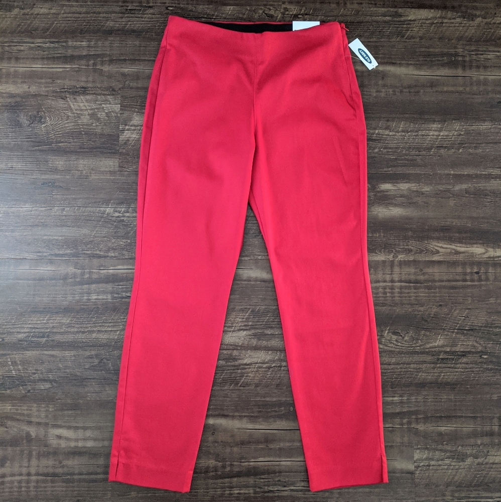 NWT Old Navy Red High-Waisted Pants - Picture 5 of 5